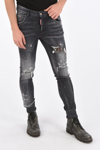 Jeans SUPER TWINKY FIT con Stampe e Applicazioni