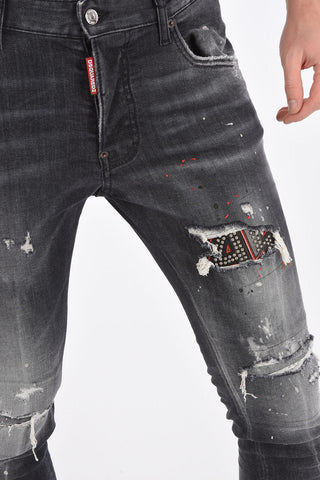 Jeans SUPER TWINKY FIT con Stampe e Applicazioni