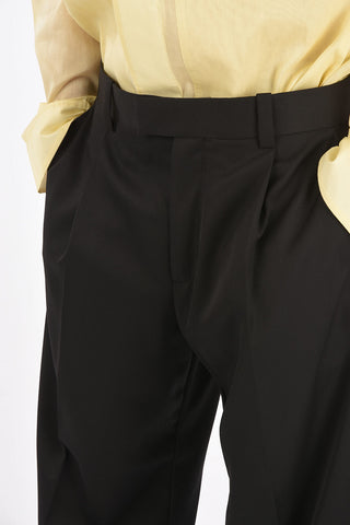 Single-pleated Ankle Split COLONEL Pants