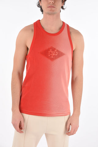 RED TAG Ribbed Tank Top with Terry Patch