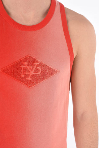 RED TAG Ribbed Tank Top with Terry Patch