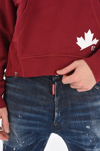 Crew Neck DOMINATE SPORT Sweatshirt with Maxi Pocket and Drawstring