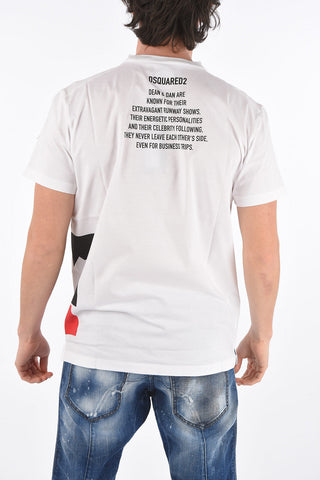 Crew Neck DEAN & DAN Printed T-Shirt