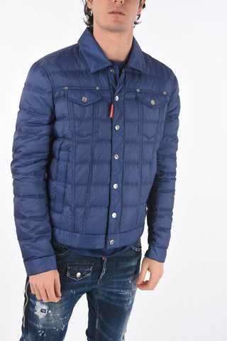 Quilted Duvet with Snap Buttons and Double Breast-pocket