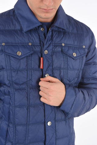 Quilted Duvet with Snap Buttons and Double Breast-pocket