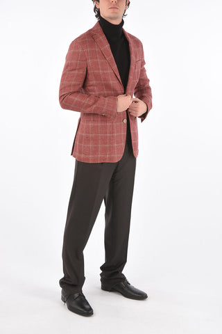 ID Unlined Windowpane Check Blazer