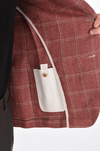 ID Unlined Windowpane Check Blazer
