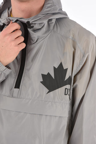Front Maxi Pocket Windbreaker with Drawstring