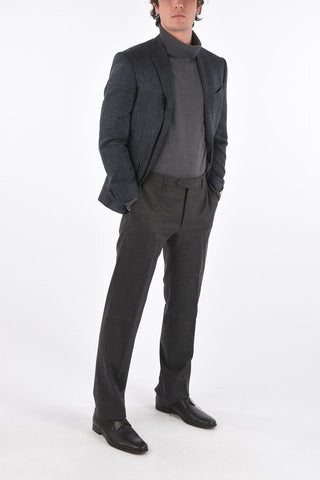 Wool and Silk District Check ACADEMY Blazer