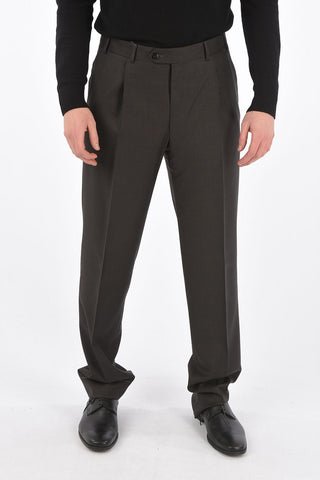 Single-pleated MANTUA Virgin Wool Pants