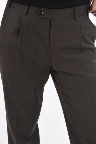 Single-pleated MANTUA Virgin Wool Pants