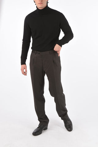 Single-pleated MANTUA Virgin Wool Pants