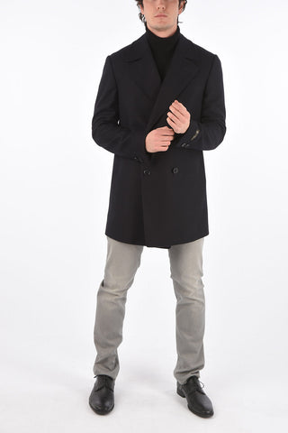 Wool and Cashmere Double Breasted Coat