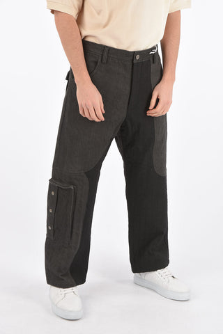 ACW RED TAG Jeans Cargo con Dettagli Trapuntati