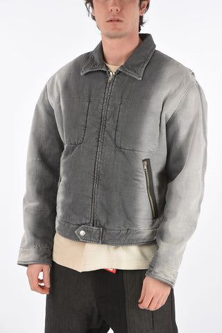 RED TAG Front Zipped Padded Denim Jacket