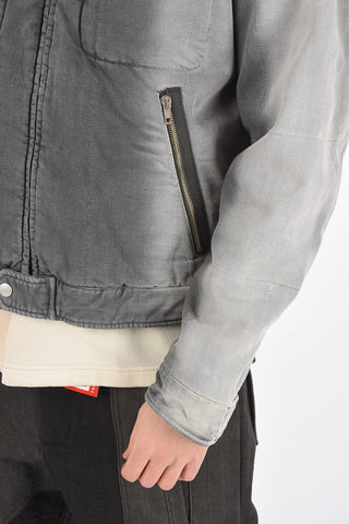 RED TAG Front Zipped Padded Denim Jacket