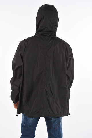 Front Maxi Pocket Windbreaker with Drawstring