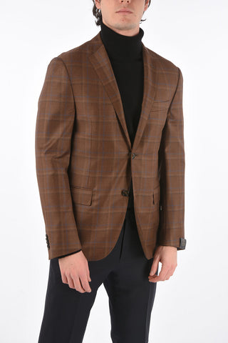 Blazer GATE District Check con Tasche ad Aletta