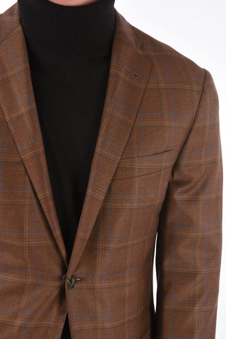 Blazer GATE District Check con Tasche ad Aletta