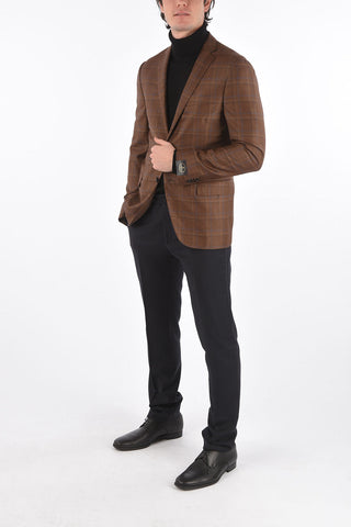 Blazer GATE District Check con Tasche ad Aletta