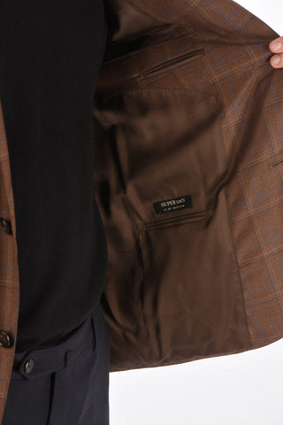 Blazer GATE District Check con Tasche ad Aletta