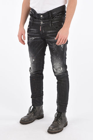 16cm Dark Wash twin pack straight leg sharpei jeans