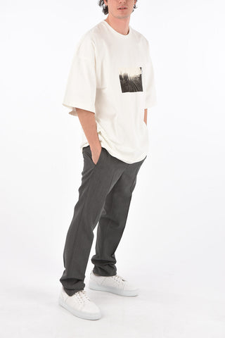 Printed THOMAS Oversized Cotton T-Shirt