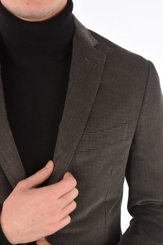 2-Piece GATE Houndstooth Velvet Suit