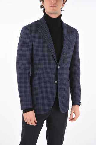 Gingham SARTORIA Wool and Cashmere Blazer