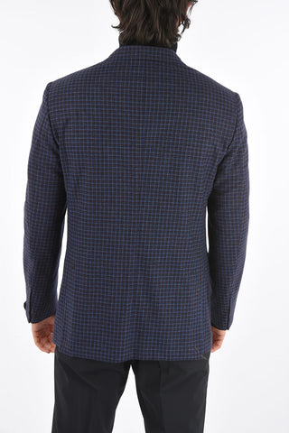 Gingham SARTORIA Wool and Cashmere Blazer