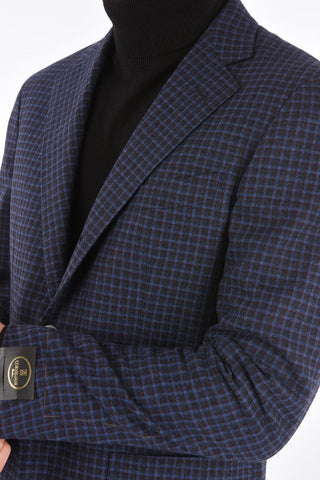 Gingham SARTORIA Wool and Cashmere Blazer