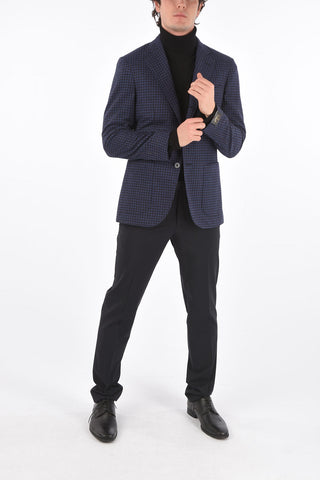 Gingham SARTORIA Wool and Cashmere Blazer
