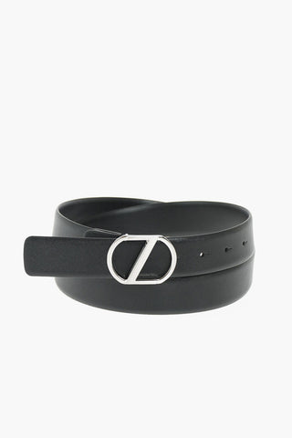 ZZEGNA saffiano Leather Belt 35mm