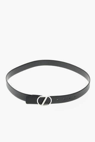 ZZEGNA saffiano Leather Belt 35mm