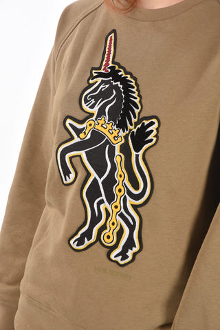 Crew Neck ART SCHOOL UNICORN Sweatshirt