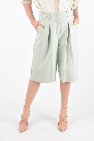 Pantaloni Gaucho in Pelle ad 1 Pince