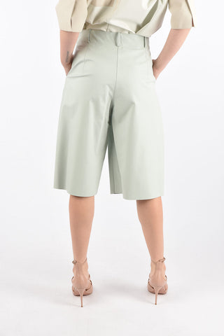 Pantaloni Gaucho in Pelle ad 1 Pince