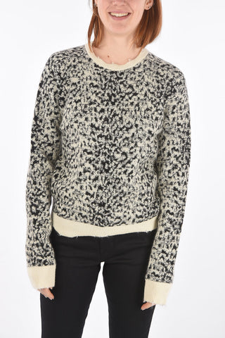 Maglia Girocollo con Fantasia Animalier