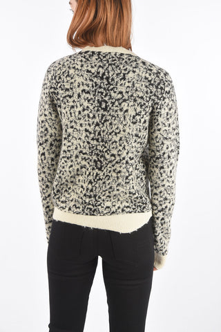 Maglia Girocollo con Fantasia Animalier