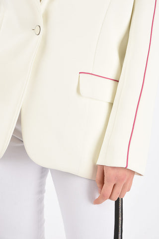 1-Button TOMBOY Blazer with Flap Pockets