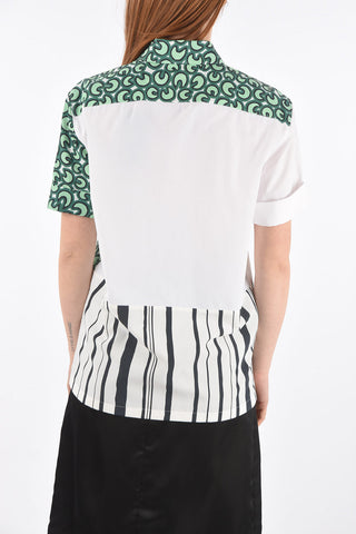 Patchwork Effect Printed Shirt
