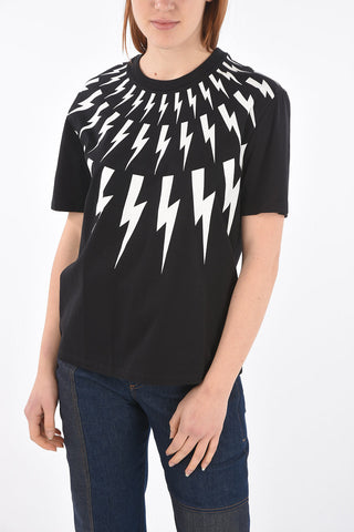 Cotton FAIR ISLE THUNDERBOLT T-Shirt