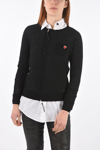 Sweater with Heart pin
