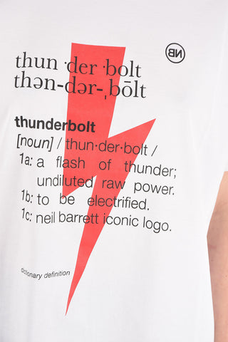 T-Shirt THUNDERBOLT DEFINITION in Cotone