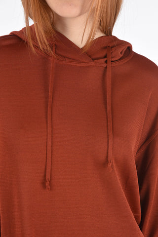 Knitted Hoodie with Elastic Cuffs
