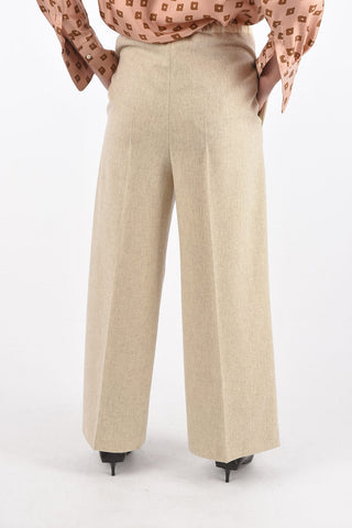 Wide Leg Pants with Waist Drawstring