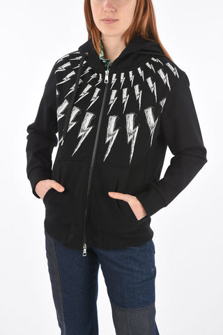 Felpa FAIR ISLE THUNDERBOLT con Cappuccio e Zip