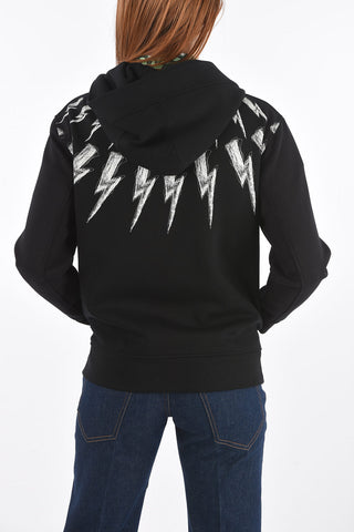 Felpa FAIR ISLE THUNDERBOLT con Cappuccio e Zip