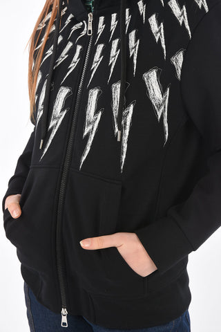Felpa FAIR ISLE THUNDERBOLT con Cappuccio e Zip