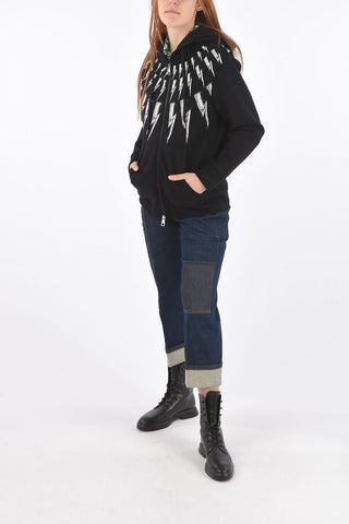 Felpa FAIR ISLE THUNDERBOLT con Cappuccio e Zip